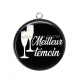 Pendentif Cabochon Argent - meilleur témoin