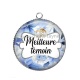 Pendentif Cabochon Argent - meilleure témoin