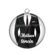 Pendentif Cabochon Argent - meilleur témoin