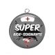 Pendentif Cabochon Argent - super aide soignante
