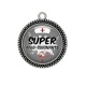 Pendentif Cabochon Argent - super aide soignante
