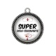 Pendentif Cabochon Argent - super aide soignante