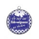 Pendentif Cabochon Argent - aide soignante qui déchire
