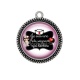 Pendentif Cabochon Argent - aide soignante qui déchire