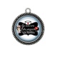 Pendentif Cabochon Argent - aide soignante qui déchire