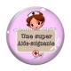 Cabochon Verre - une super aide soignante