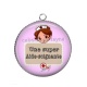 Pendentif Cabochon Argent - une super aide soignante