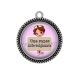 Pendentif Cabochon Argent - une super aide soignante