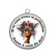Pendentif Cabochon Argent - si tu veux frôler la perfection passe à côté de moi