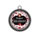 Pendentif Cabochon Argent - super aide soignante