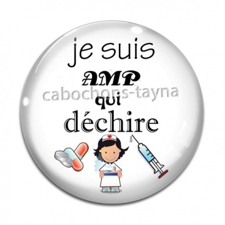 Cabochon Verre - je suis une amp
