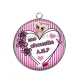 Pendentif Cabochon Argent - une chouette AMP