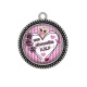 Pendentif Cabochon Argent - une chouette AMP