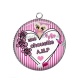 Pendentif Cabochon Argent - une chouette AMP