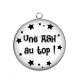 Pendentif Cabochon Argent - une ASH au top