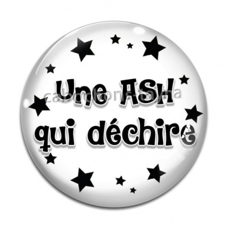 Cabochon Verre - une ASH qui déchire