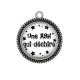 Pendentif Cabochon Argent - une ASH qui déchire