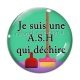 Cabochon Verre - je suis une ASH qui déchire