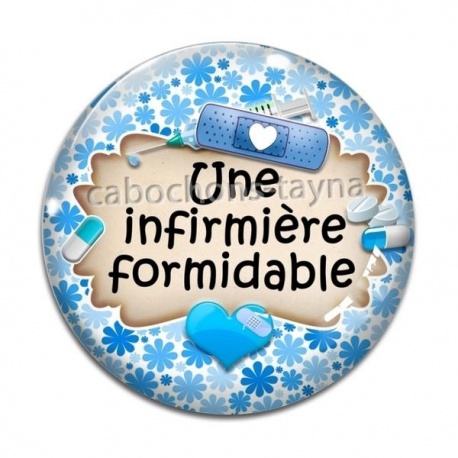 Cabochon Verre - une infirmière formidable