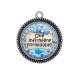 Pendentif Cabochon Argent - une infirmière formidable