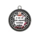 Pendentif Cabochon Argent - aide soignante formidable