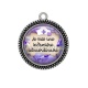 Pendentif Cabochon Argent - je suis une infirmière extraordinaire