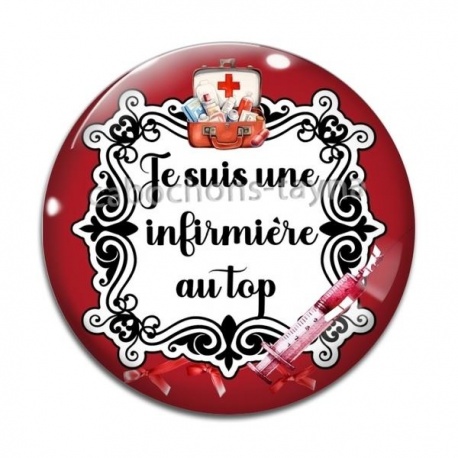 Cabochon Verre - je suis une infirmière au top