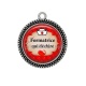 Pendentif Cabochon Argent - formatrice qui déchire