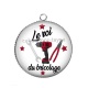 Pendentif Cabochon Argent - le roi du bricolage
