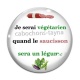 Cabochon Verre - je serai végétarien quand le saucisson sera un légume