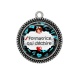 Pendentif Cabochon Argent - formatrice qui déchire