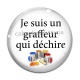 Cabochon Verre - je suis graffeur qui déchire