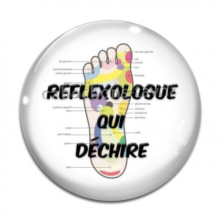 Cabochon Verre - réflexologue