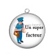 Pendentif Cabochon Argent - un super facteur