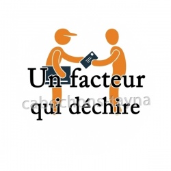 un facteur qui déchire