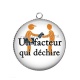 Pendentif Cabochon Argent - un facteur qui déchire