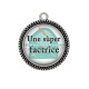 Pendentif Cabochon Argent - une super factrice