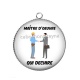 Pendentif Cabochon Argent - maitre d'?uvre qui déchire