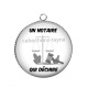 Pendentif Cabochon Argent - un notaire qui déchire