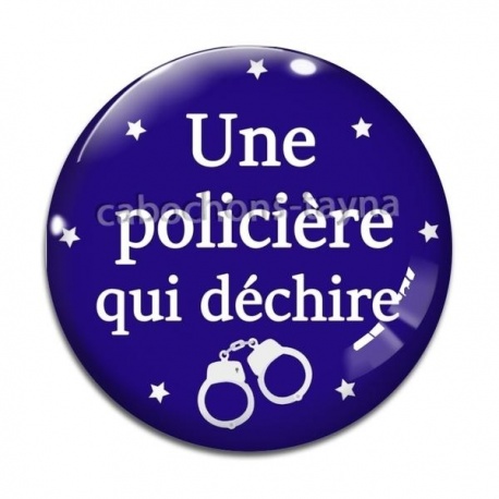 Cabochon Verre - une oilière qui déchire