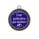 Pendentif Cabochon Argent - une oilière qui déchire