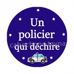 un policier qui déchire