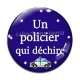 Cabochon Verre - un policier qui déchire