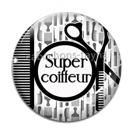 Cabochon Verre - super coiffeur