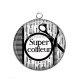 Pendentif Cabochon Argent - super coiffeur