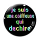 Cabochon Verre - je suis une coiffeuse qui déchire