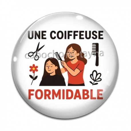 Cabochon Verre - une coiffeuse formidable