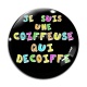 Cabochon Verre - je suis une coiffeuse qui decoiffe