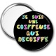 Miroir de poche - je suis une coiffeuse qui decoiffe