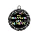 Pendentif Cabochon Argent - je suis une coiffeuse qui decoiffe